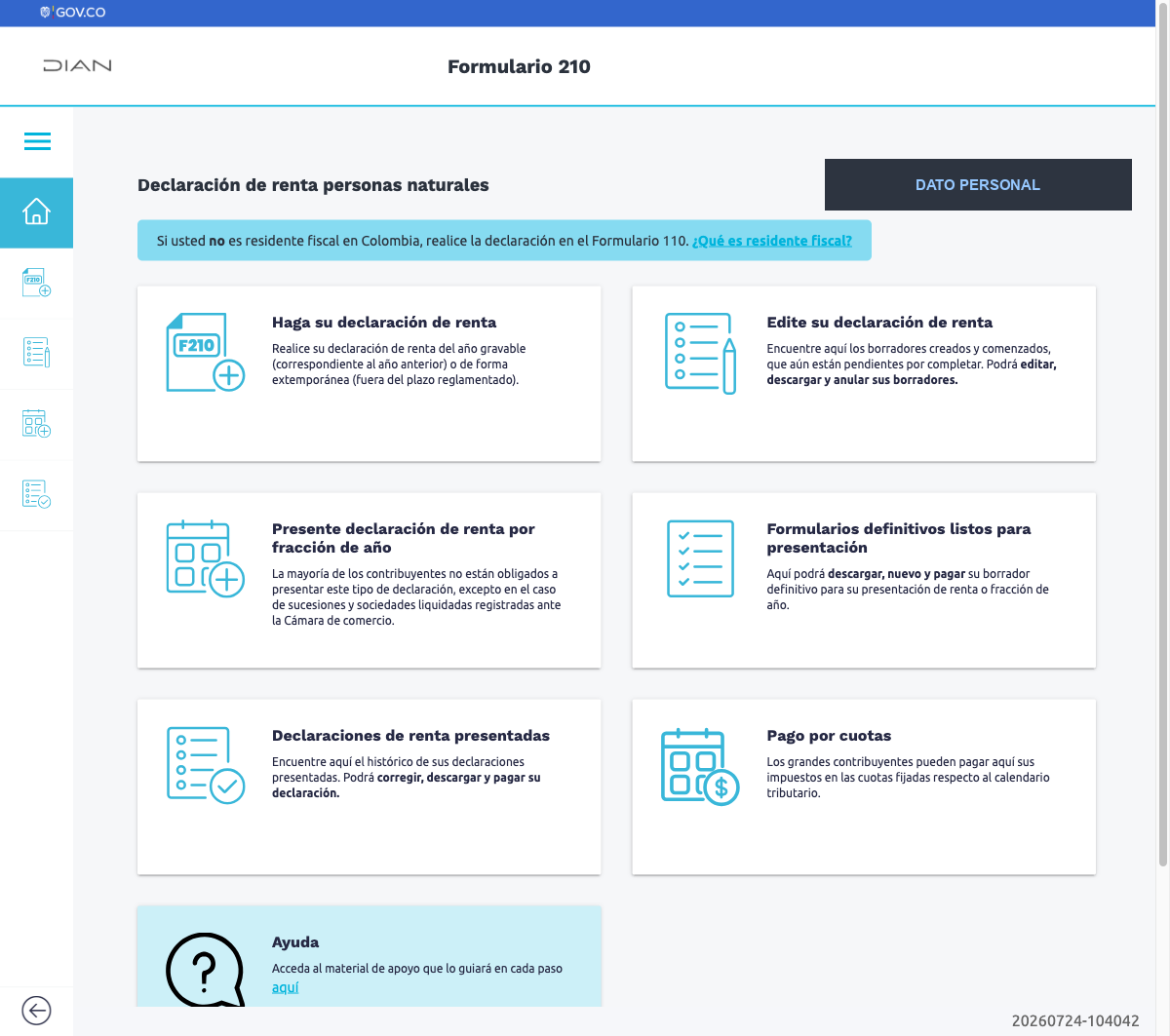 Portada del 210